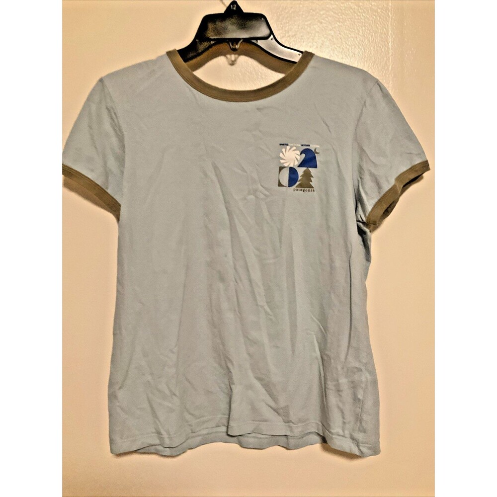 Patagonia Women’s M Blue Short Sleeve Graphic Organic Cotton T Shirt